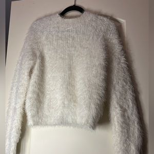 Pink Rose Fuzzy Sweater